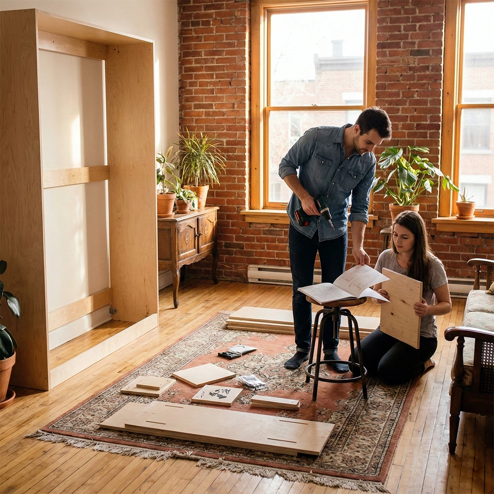 Wall Bed or Murphy Bed? Montreal’s Best Choice We ship the flat-packed, precision-cut parts to you.