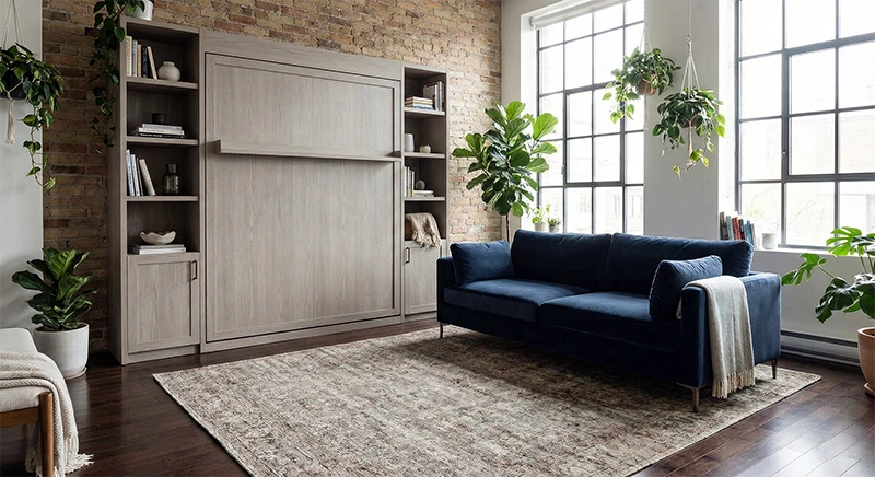 Wall Bed or Sofa Bed: Sleep on a Real Mattress A Custom DIY Wall Bed is the Ultimate Space Hack