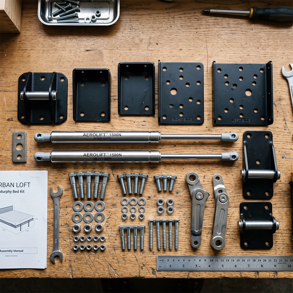 Murphy Bed Hardware Kit Vs. Complete DIY Kit; Which One? What Is a Murphy Bed Hardware Kit