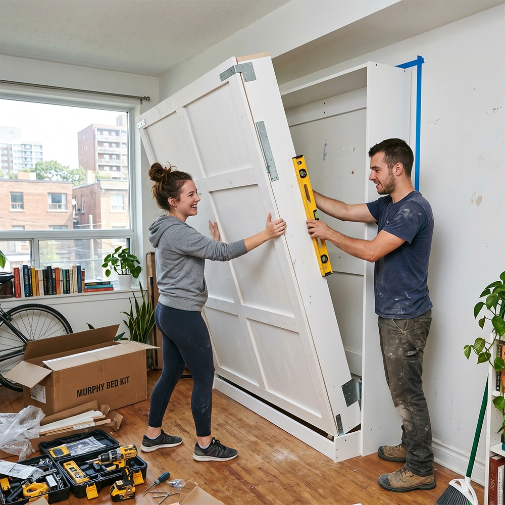 How Easy Is It to Assemble a DIY Wall Bed? Why Two People Make Installation of a diy wall bed easier