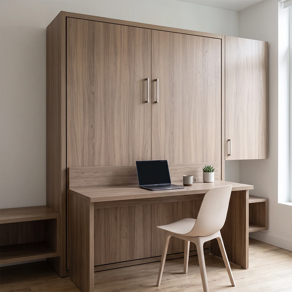 Impressive Twin Wall Bed Benefit for Micro-Condos The Home Office Transformation with a twin size wall bed